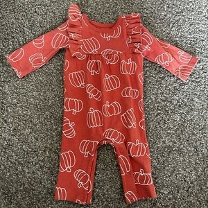 Newborn Cat & Jack Pumpkin Romper